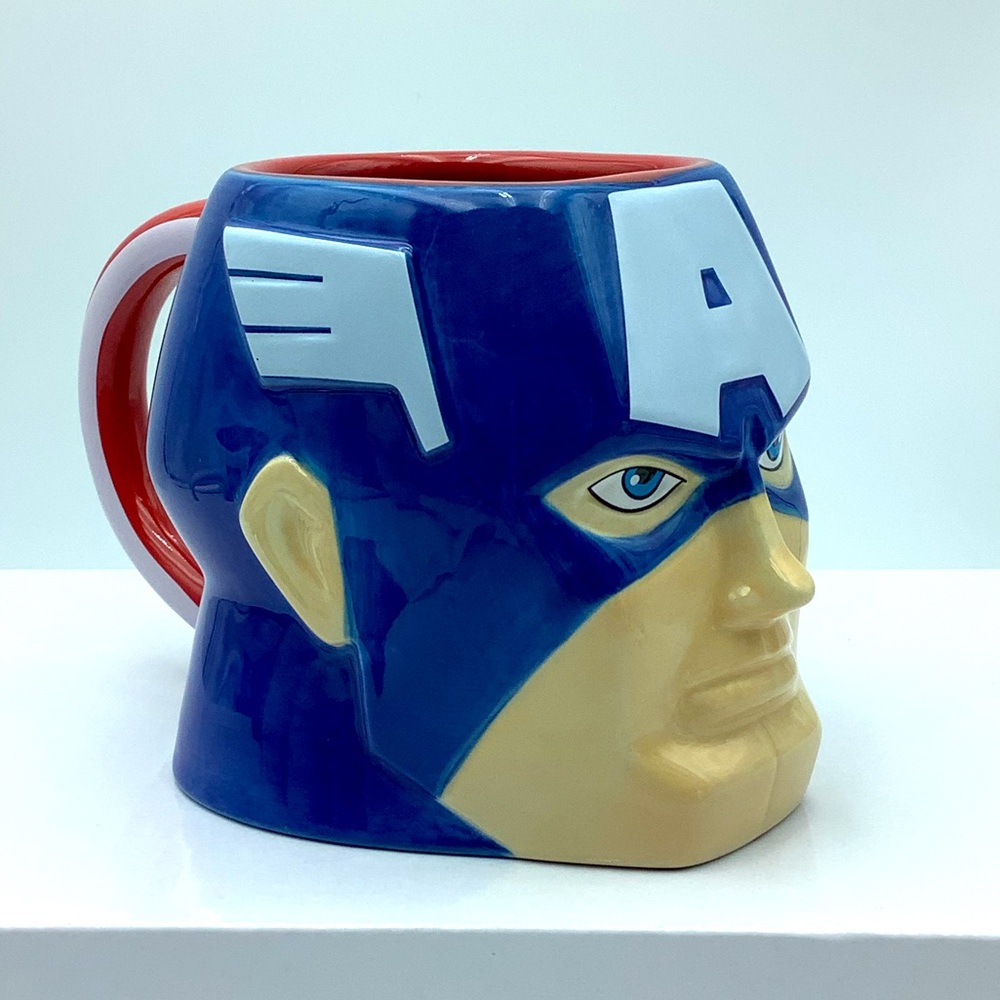 Marvel CAPTAIN AMERICA Character Molded Face Mug